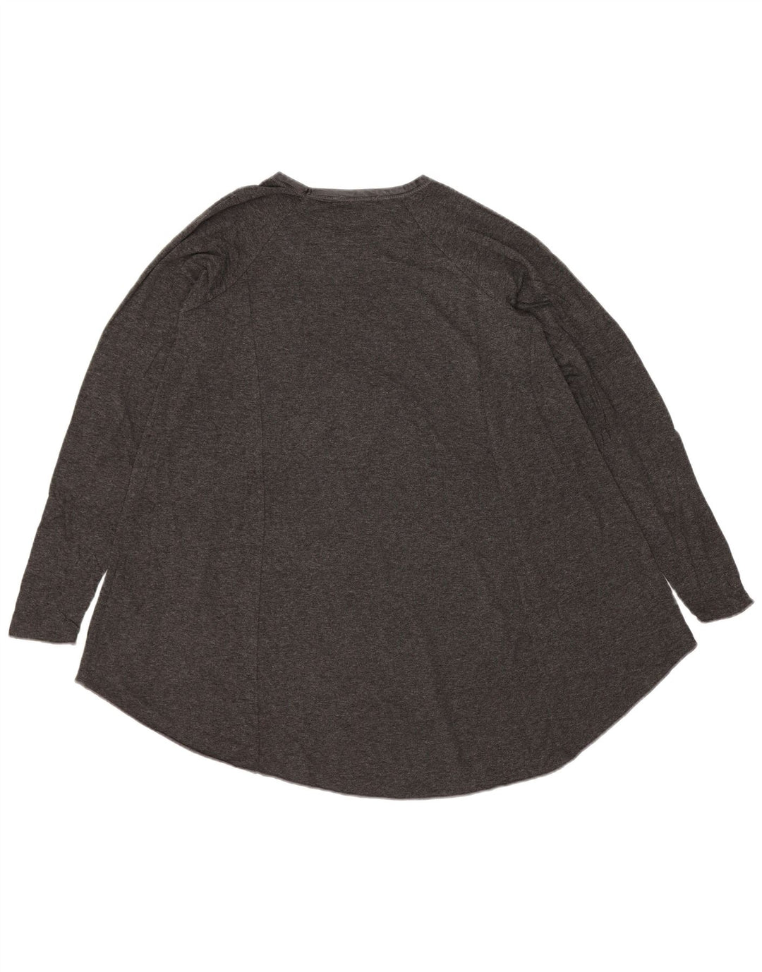 Zara Womens Long Sleeve Tunic Top UK 10 Small Grey Viscose