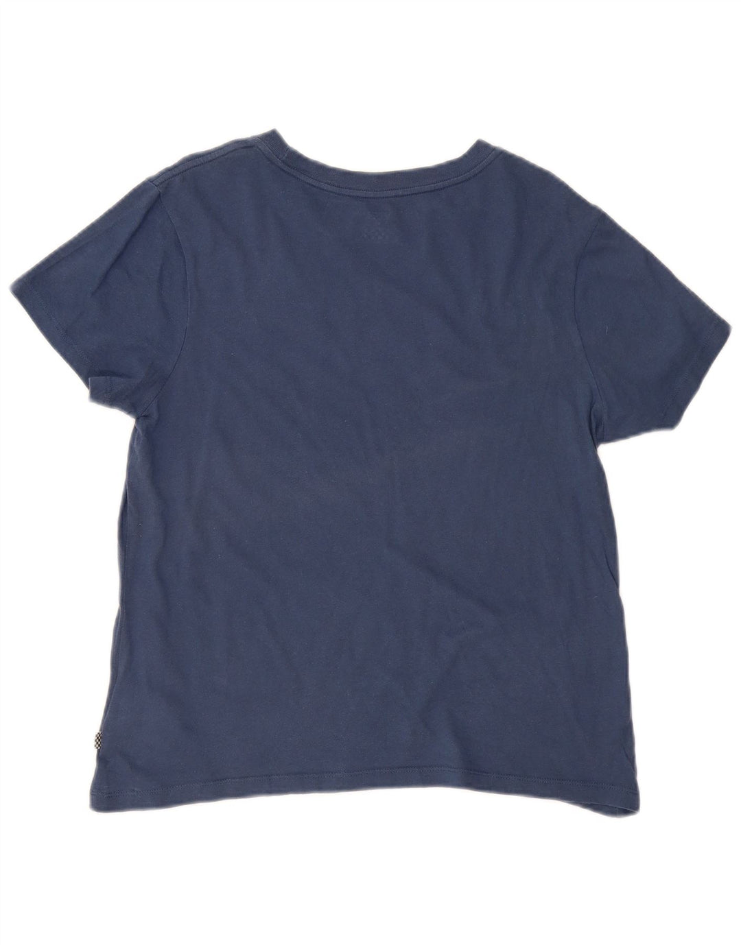 Vans Womens Graphic T-Shirt Top UK 16 Large Navy Blue Cotton