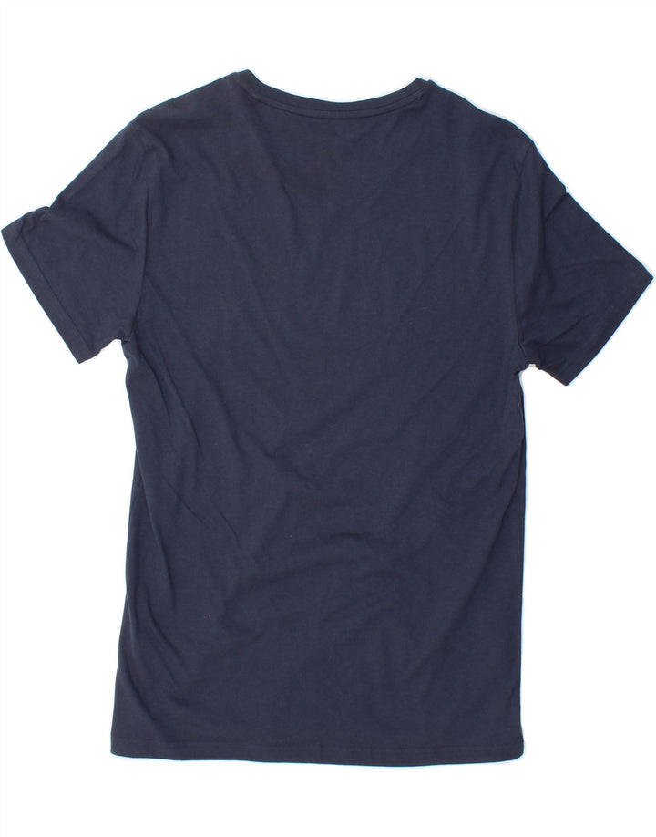 TOMMY HILFIGER Mens T-Shirt Top Small Navy Blue Cotton Vintage Tommy Hilfiger and Second-Hand Tommy Hilfiger from Messina Hembry 