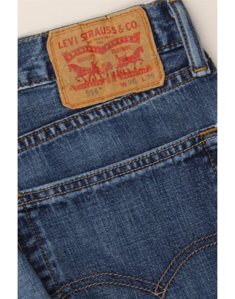 LEVI'S Mens 514 Straight Jeans W36 L36 Blue Vintage Levi's and Second-Hand Levi's from Messina Hembry 