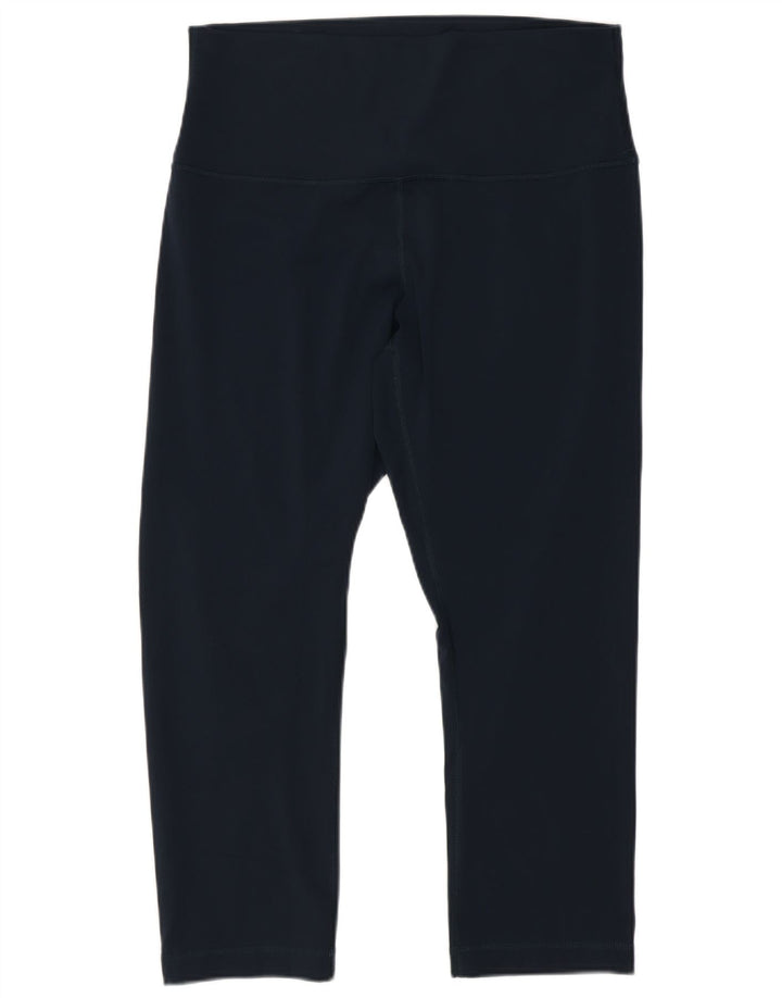 Lululemon Womens Capri Leggings US 10 Large Navy Blue Nylon