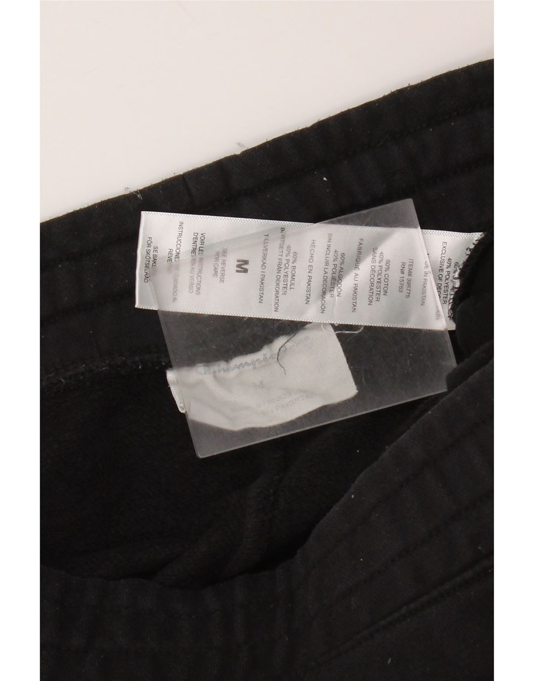 Champion Womens Tracksuit Trousers Joggers UK 14 Medium Black Cotton