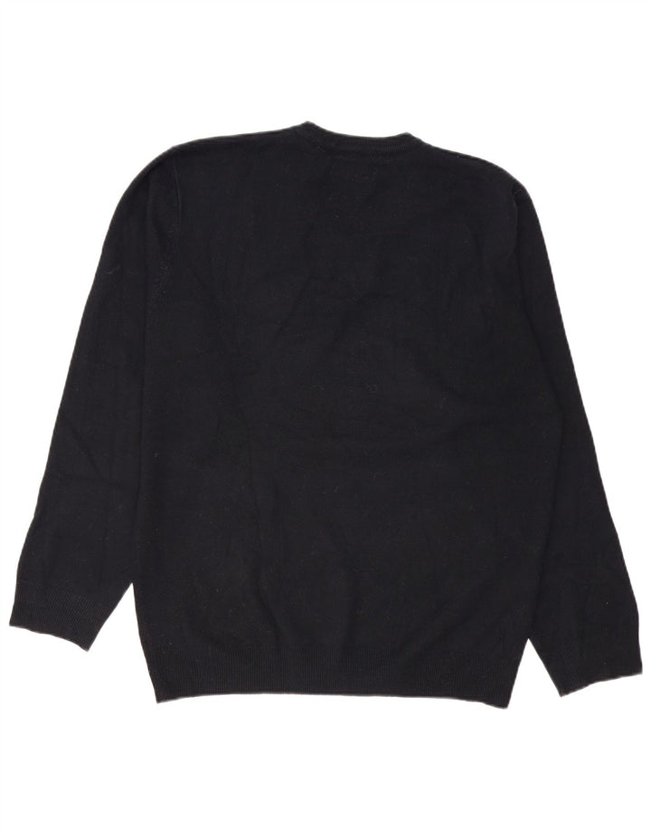 Pierre Cardin Mens V-Neck Jumper Sweater 2XL Navy Blue