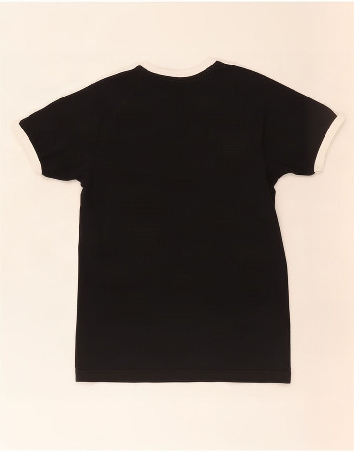 Adidas Mens T-Shirt Top Small Black Cotton