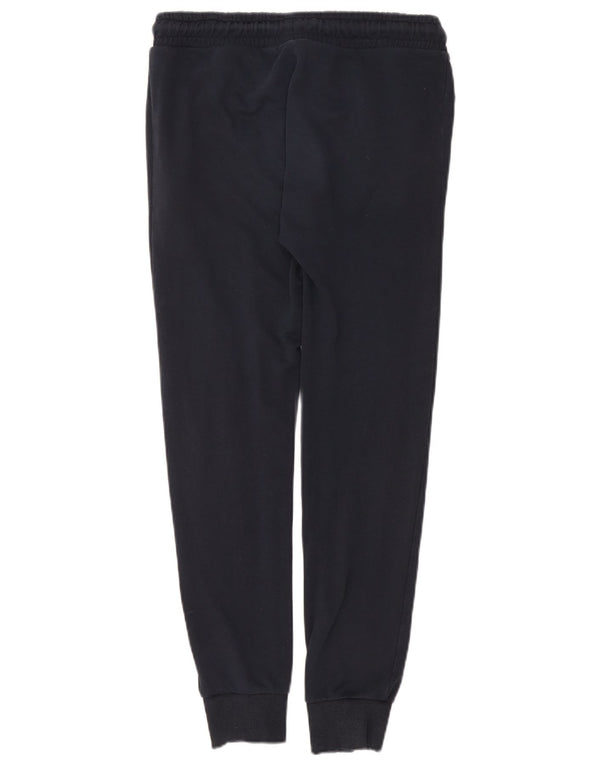 Diadora Mens Graphic Tracksuit Trousers Joggers Small Navy Blue Cotton