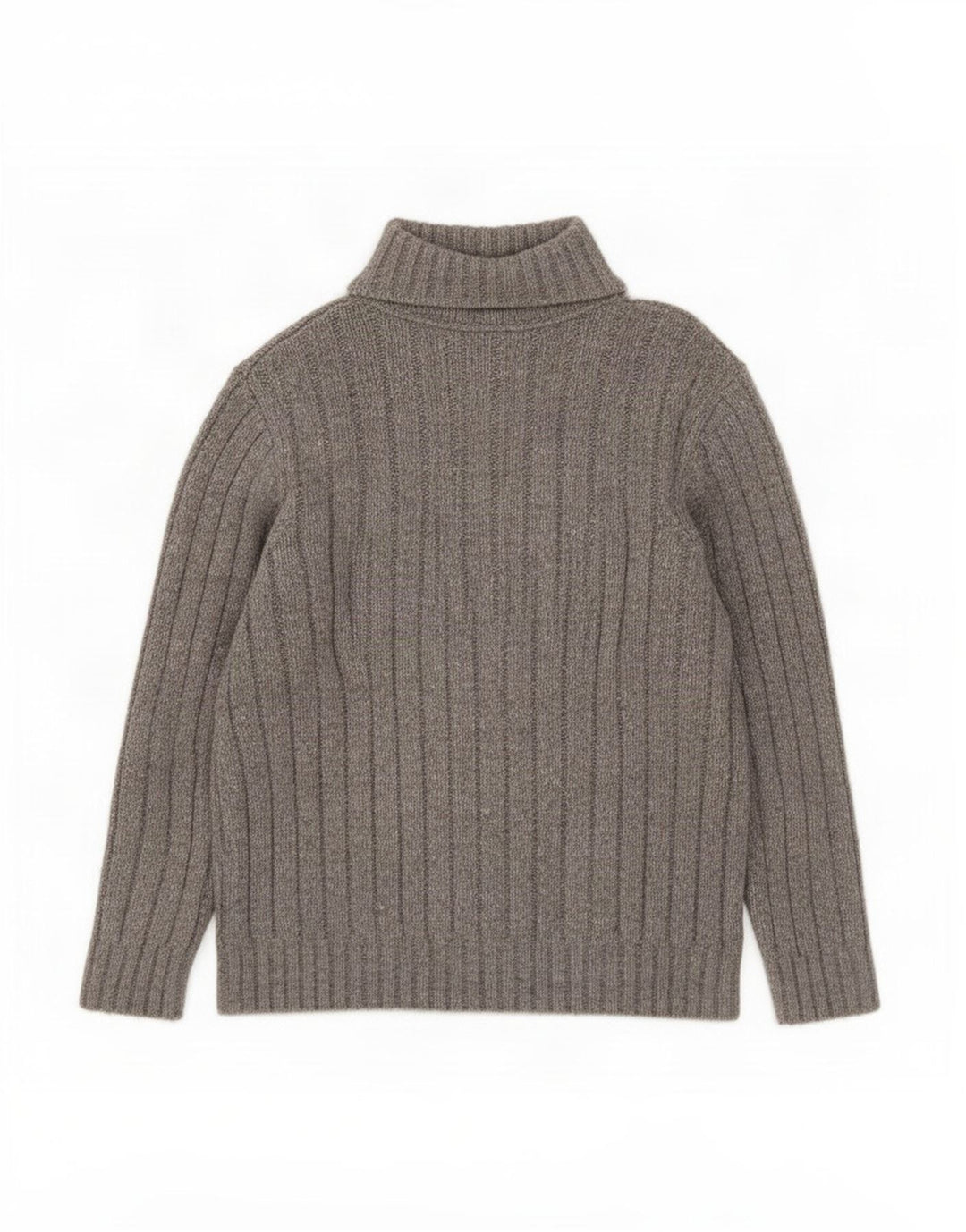 Marks & Spencer Mens Zip Neck Jumper Sweater XL Grey Acrylic