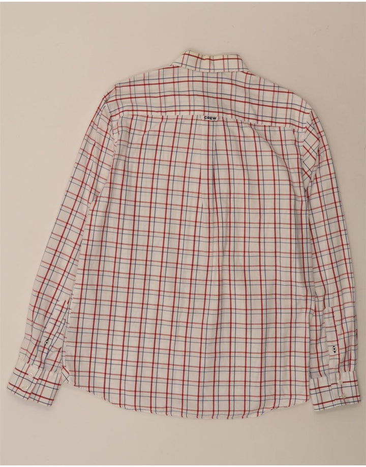 CREW CLOTHING Mens Classic Fit Shirt Large White Check Cotton