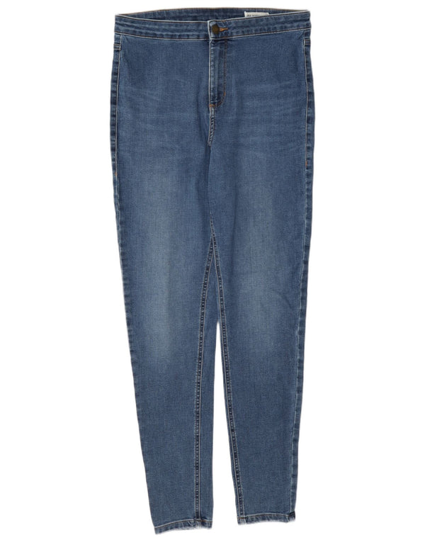 Marks & Spencer Womens Super Skinny Jeans UK 14 Large W32 L30 Blue Cotton