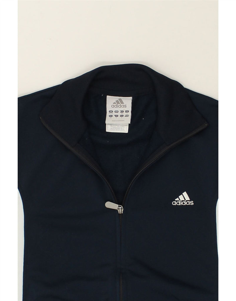 ADIDAS Mens Tracksuit Top Jacket UK 34/36 Small Navy Blue Colourblock | Vintage Adidas | Thrift | Second-Hand Adidas | Used Clothing | Messina Hembry 