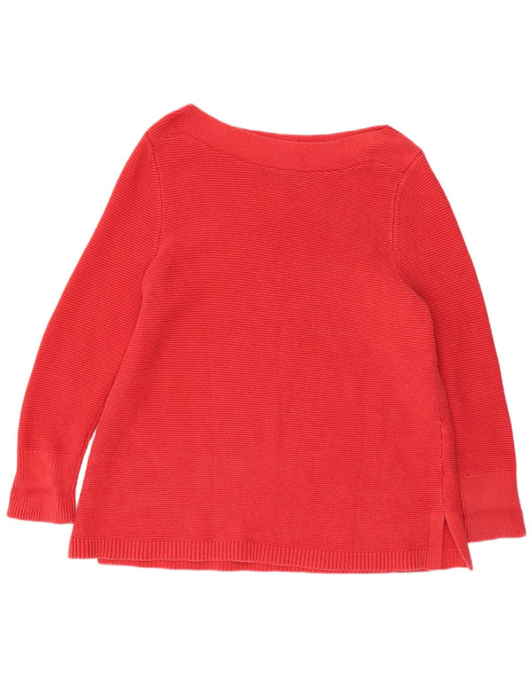 WHITE STUFF Womens Boat Neck Jumper Sweater UK 22 3XL Red Cotton