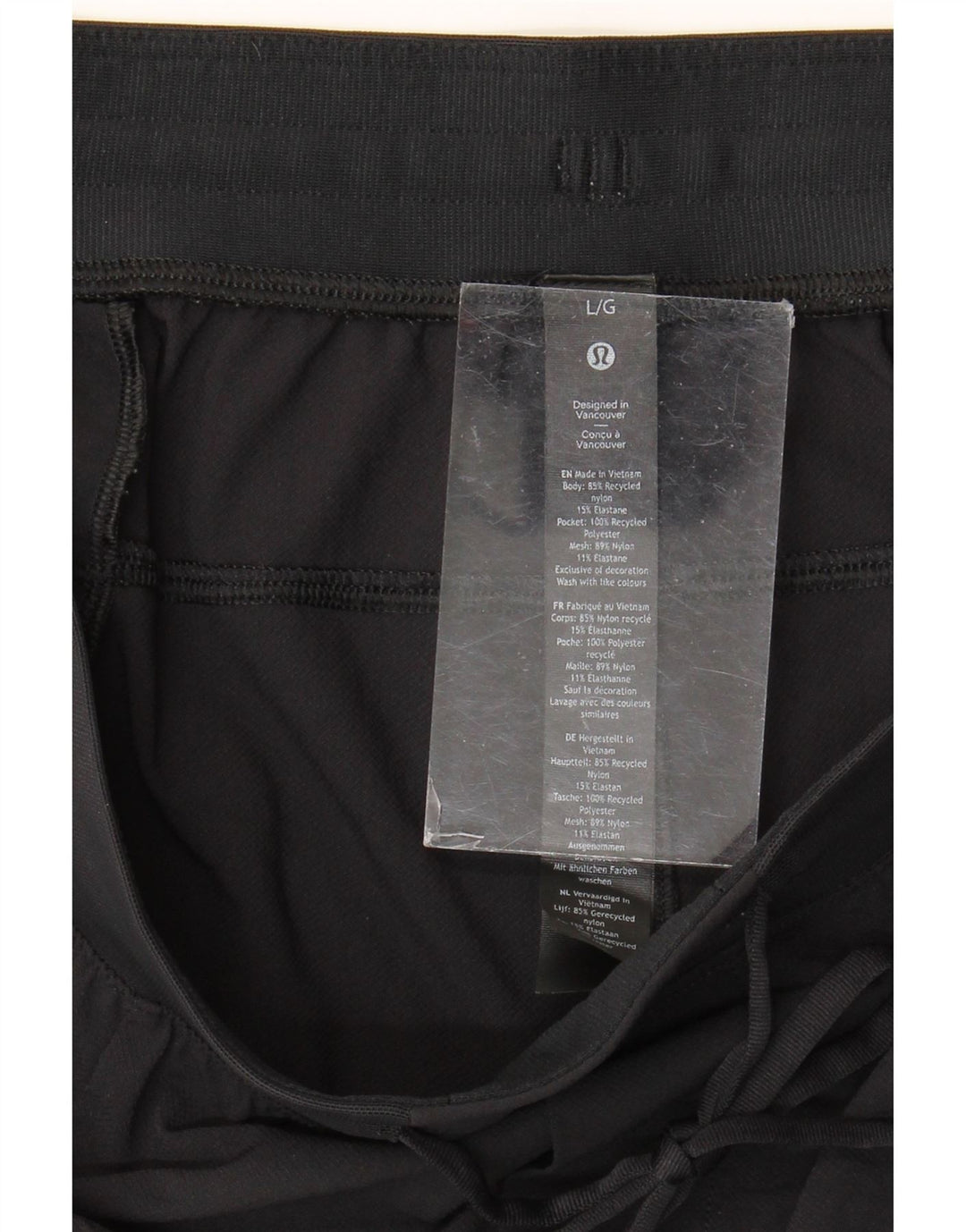 Lululemon Womens Sport Shorts Large  Black Nylon