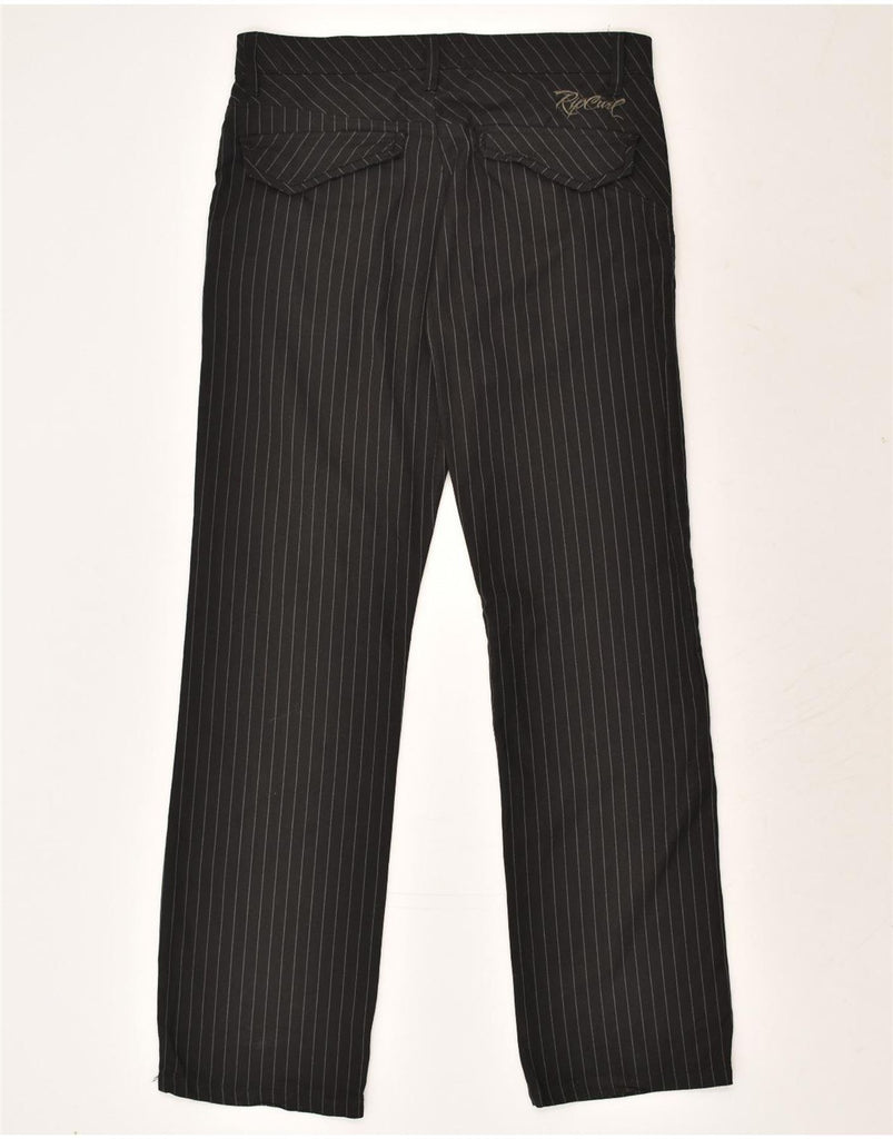 RIP CURL Mens Straight Chino Trousers W30 L30 Black Pinstripe | Vintage Rip Curl | Thrift | Second-Hand Rip Curl | Used Clothing | Messina Hembry 