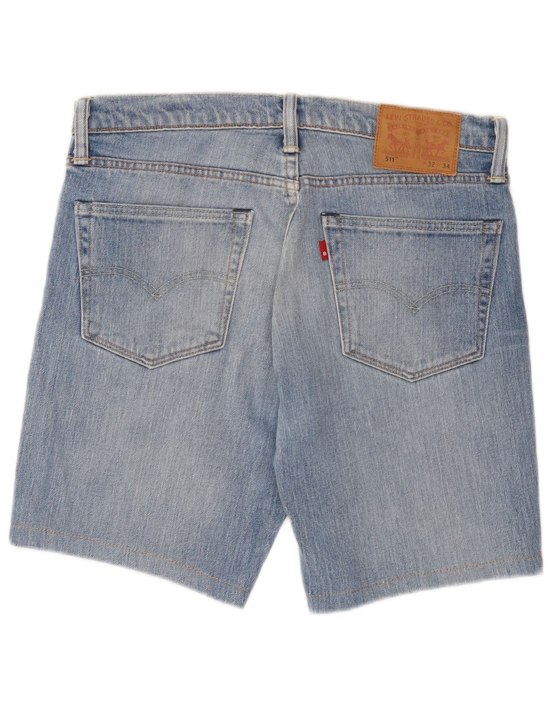 Levi's Mens 511 Denim Shorts W32 Medium Blue Cotton