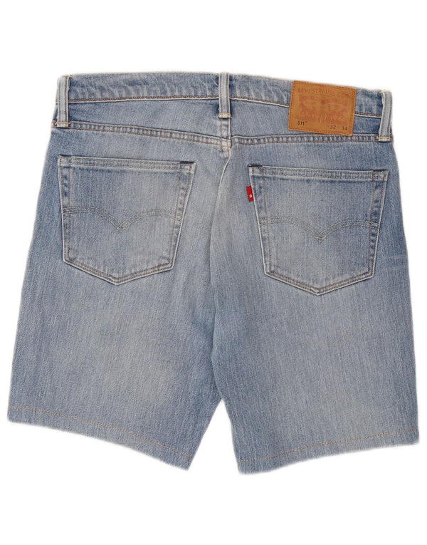 Levi's Mens 511 Denim Shorts W32 Medium Blue Cotton