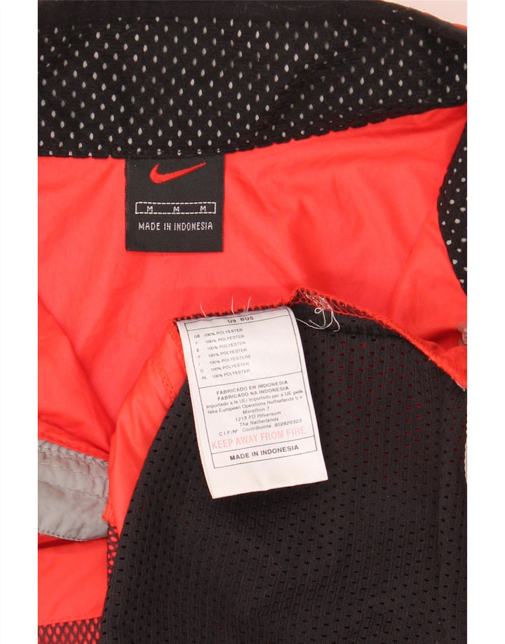 NIKE Mens Sleeveless Tracksuit Top Jacket Medium Orange Colourblock