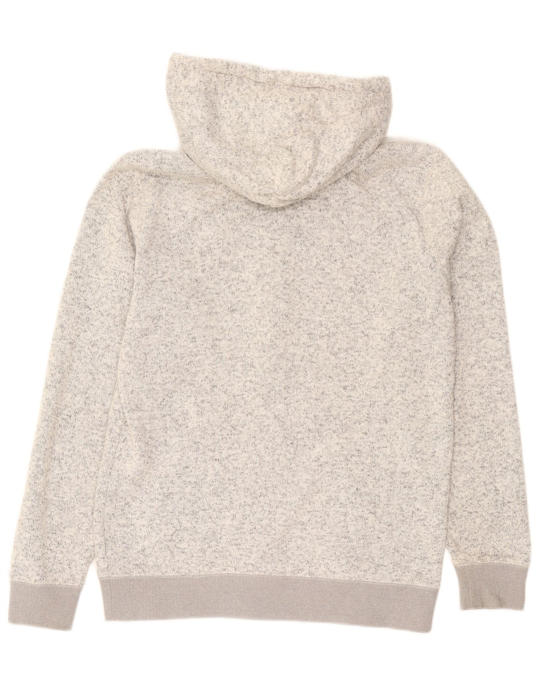 Quiksilver Mens Zip Hoodie Sweater Large Grey Flecked Polyester