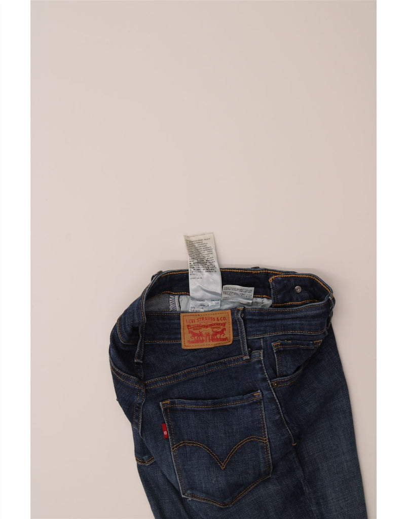 LEVI'S Womens 721 High Rise Skinny Jeans W26 L28 Navy Blue Cotton Vintage Levi's and Second-Hand Levi's from Messina Hembry 