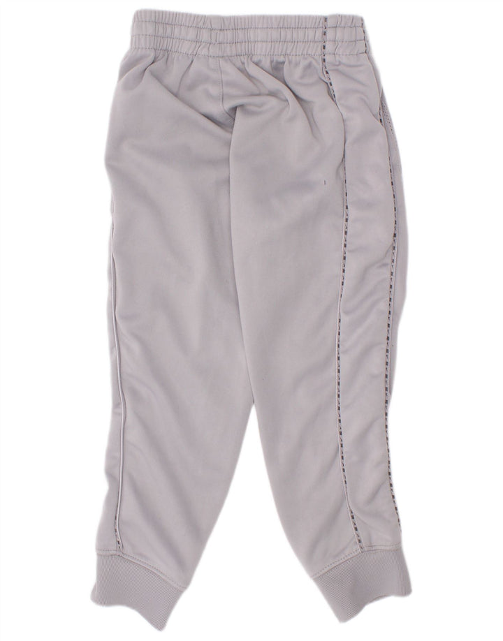 Nike Boys Graphic Tracksuit Trousers Joggers 4-5 Years Small Grey Polyester