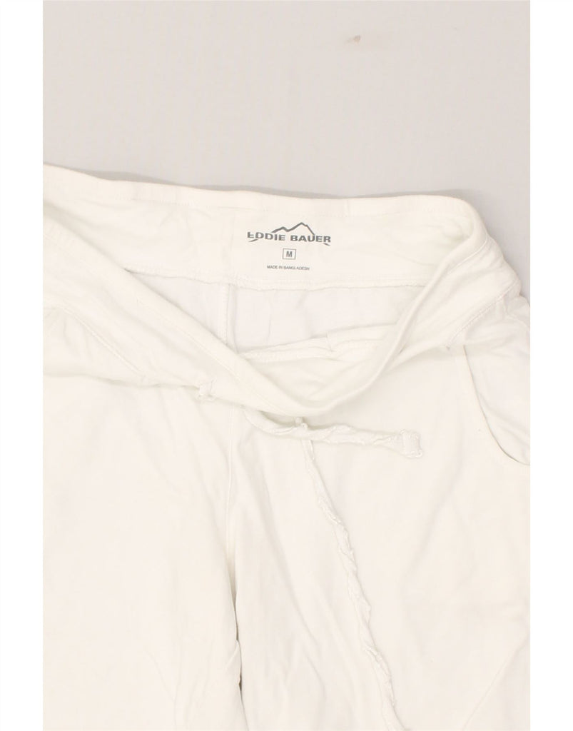 EDDIE BAUER Womens Sport Shorts UK 12 Medium White Cotton | Vintage Eddie Bauer | Thrift | Second-Hand Eddie Bauer | Used Clothing | Messina Hembry 