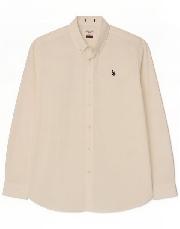 U.S. Polo Assn. Mens Slim Fit Shirt 2XL White Cotton