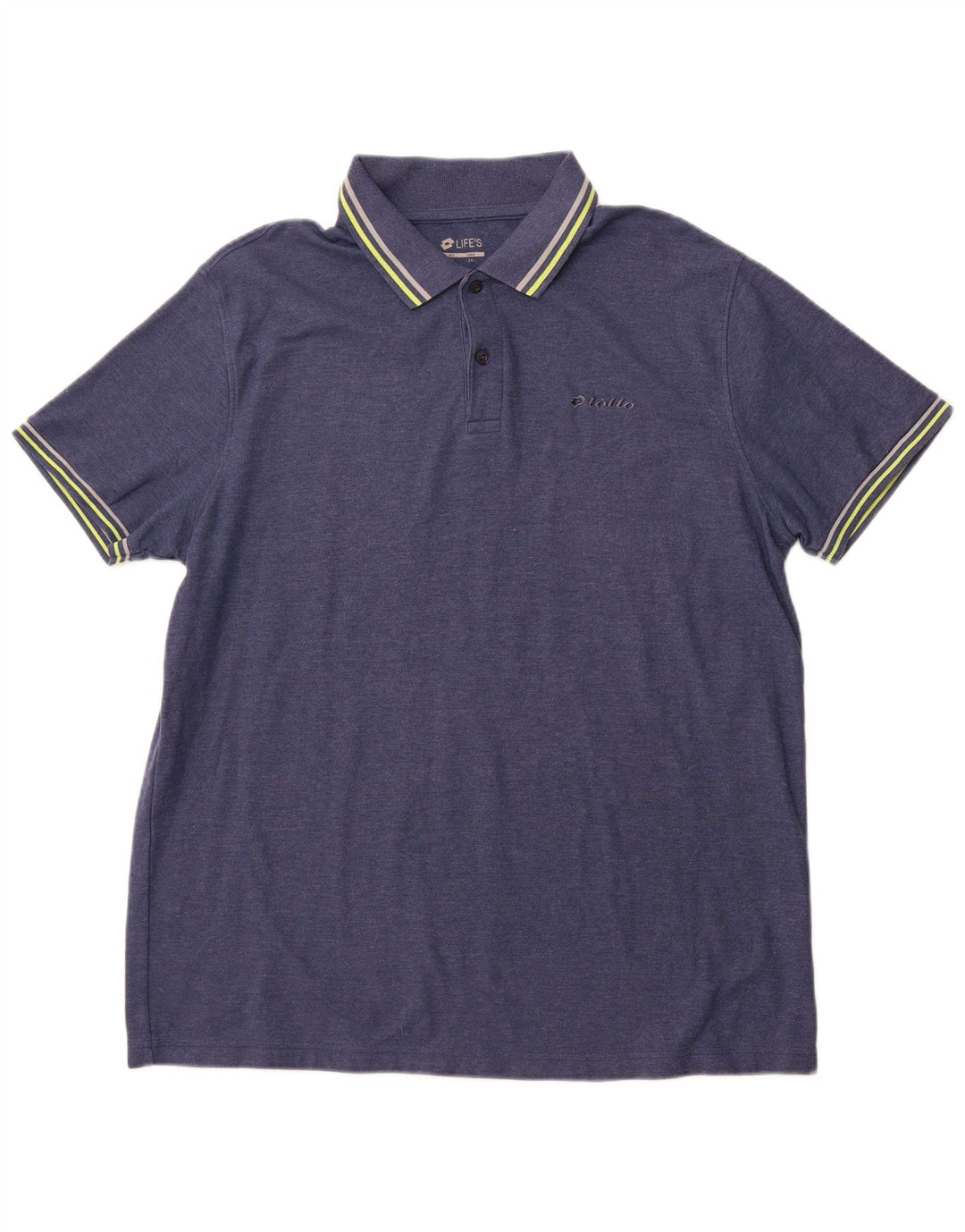 LOTTO Mens Polo Shirt 2XL Navy Blue