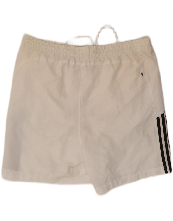 ADIDAS Mens Sport Shorts Large  White Polyester Vintage Adidas and Second-Hand Adidas from Messina Hembry 