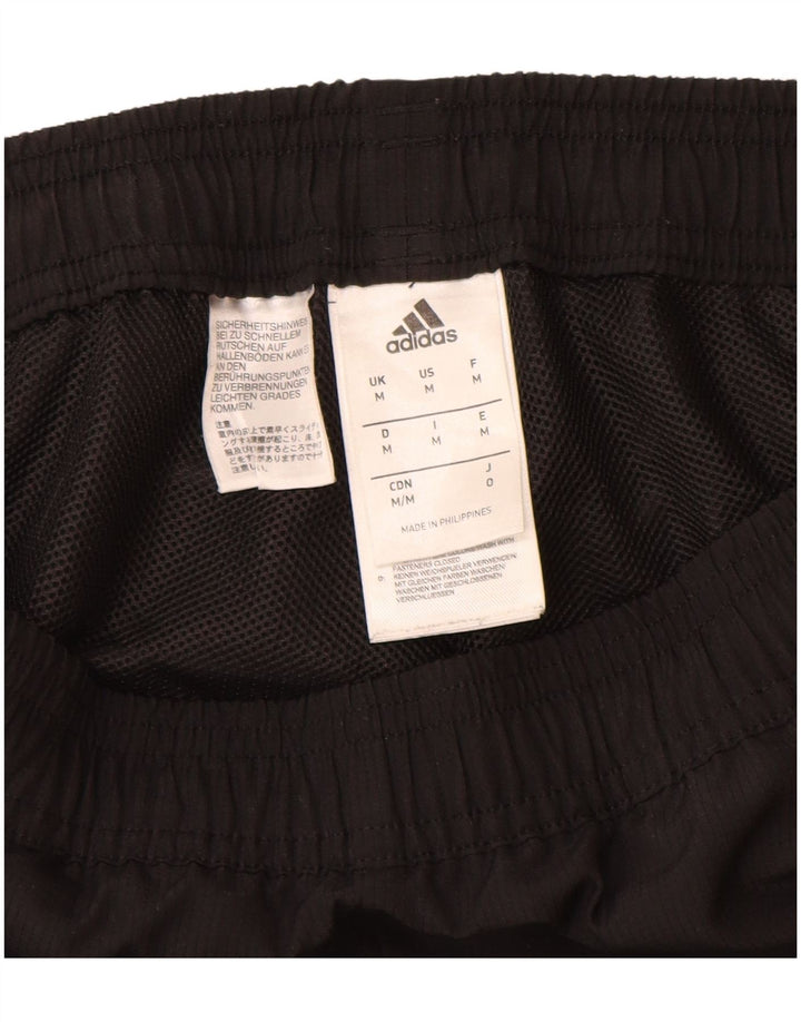 Adidas Mens Climalite Tracksuit Trousers Medium Black Polyester