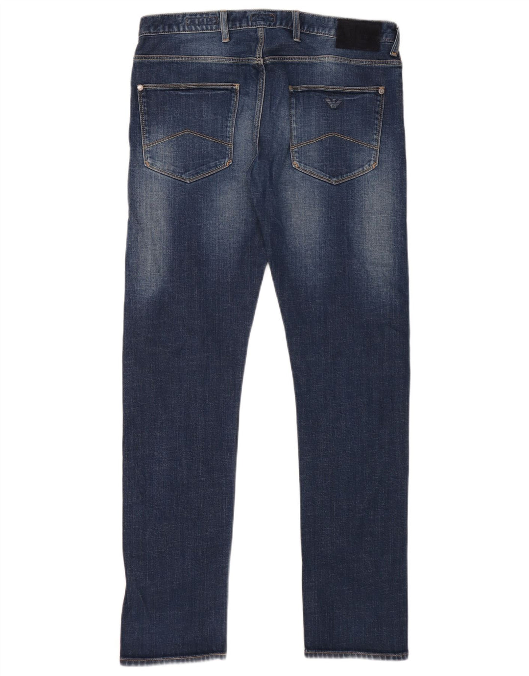 Armani Womens J10 Slim Jeans W33 L34 Blue Cotton