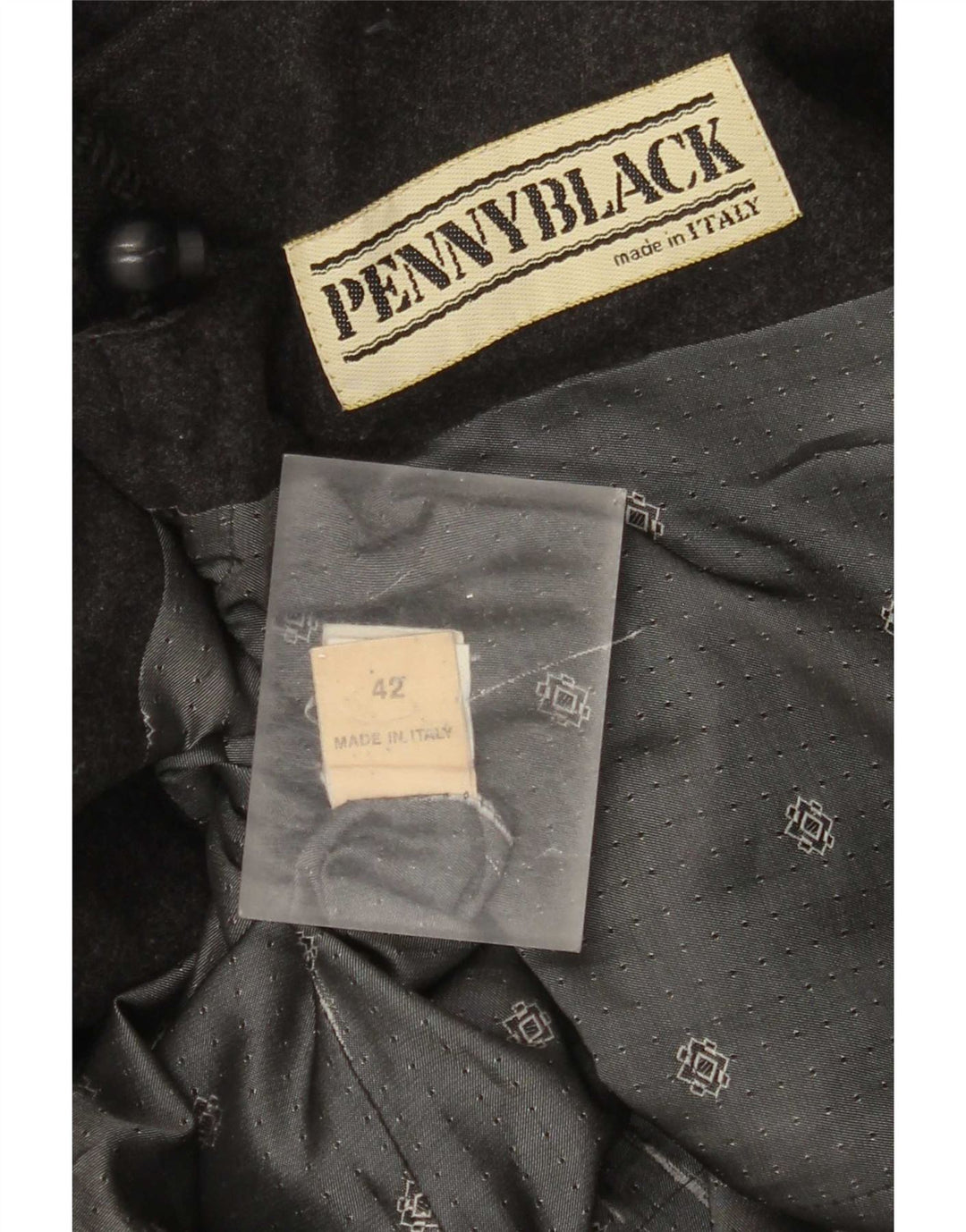 Penny Black Womens 3 Button Blazer Jacket IT 42 Medium Grey Wool