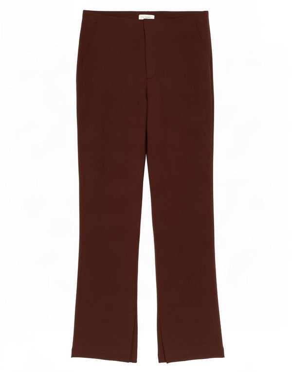 Zara Womens High Waist Bootcut Casual Trousers Large W30 L32 Brown Viscose