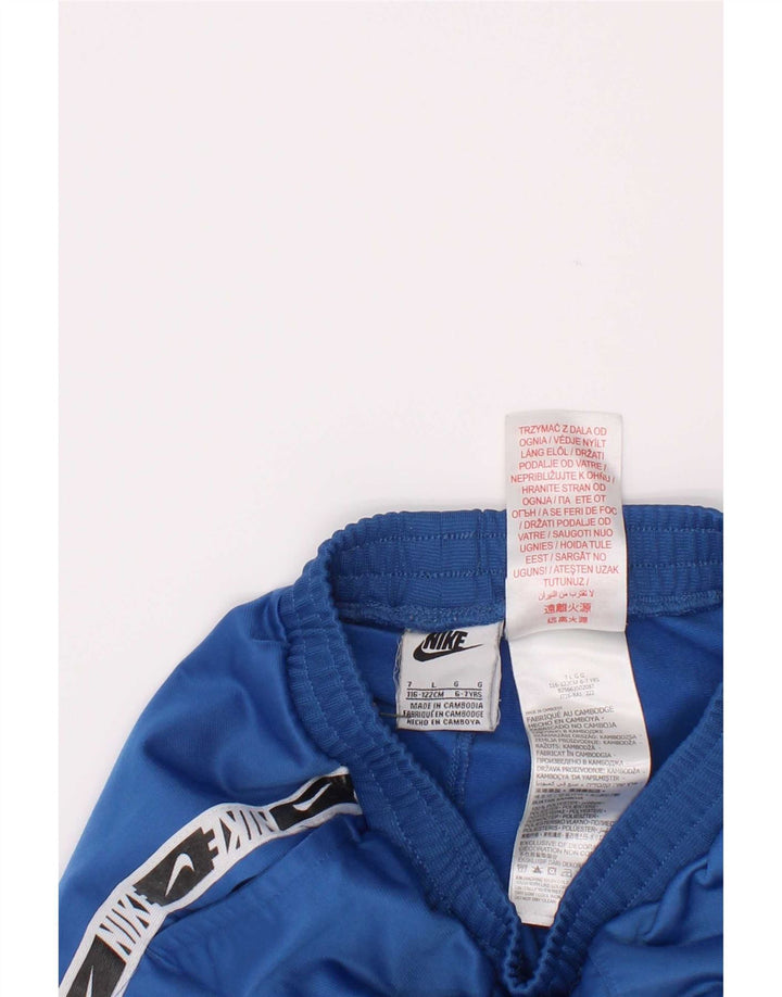 Nike Boys Graphic Sport Shorts 6-7 Years Large Blue Colourblock Polyester