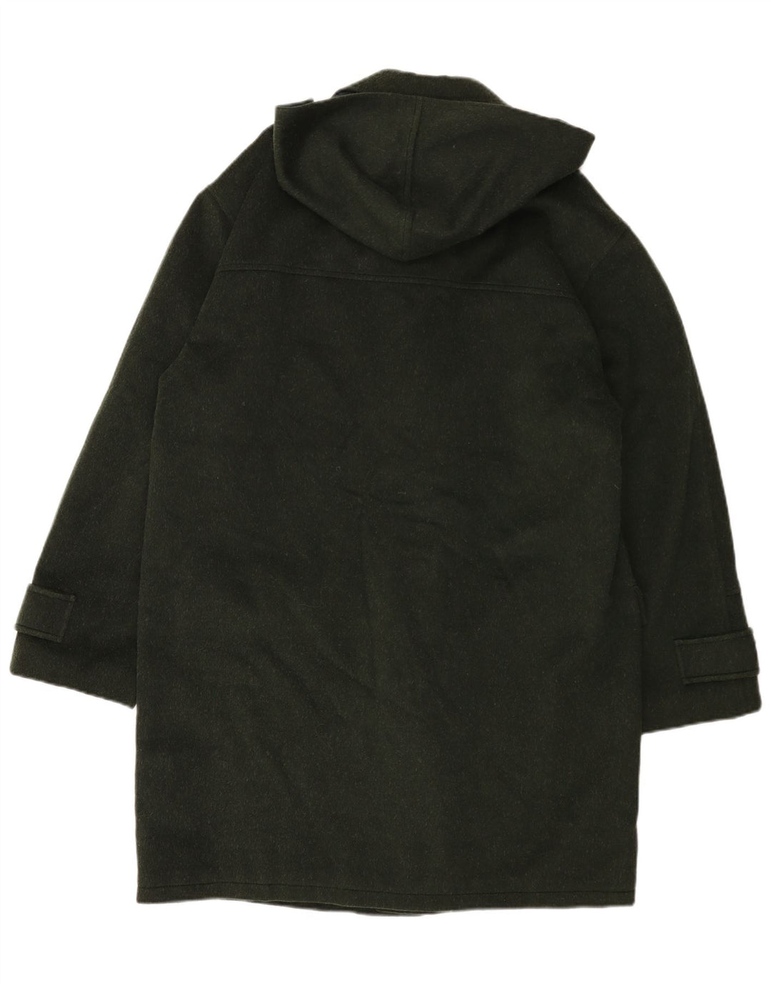 Vintage Mens Hooded Duffle Coat UK 40 Large Green