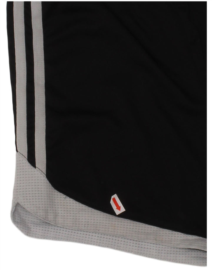 ADIDAS Boys Climalite Sport Shorts 9-10 Years  Black Colourblock Polyester