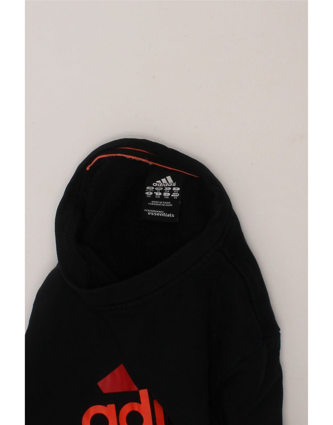 ADIDAS Boys Graphic Sweatshirt Jumper 11-12 Years Black Cotton Vintage Adidas and Second-Hand Adidas from Messina Hembry 