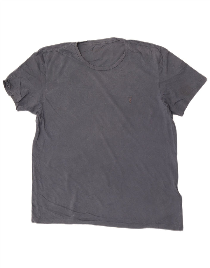 All Saints Womens T-Shirt Top UK 16 Large Grey Cotton