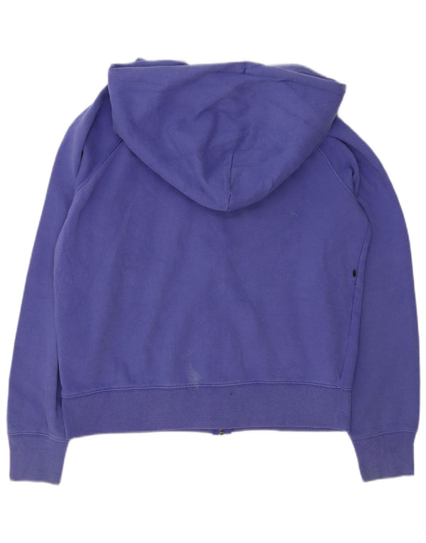 Gap Womens Graphic Zip Hoodie Sweater UK 16 Large Purple Cotton