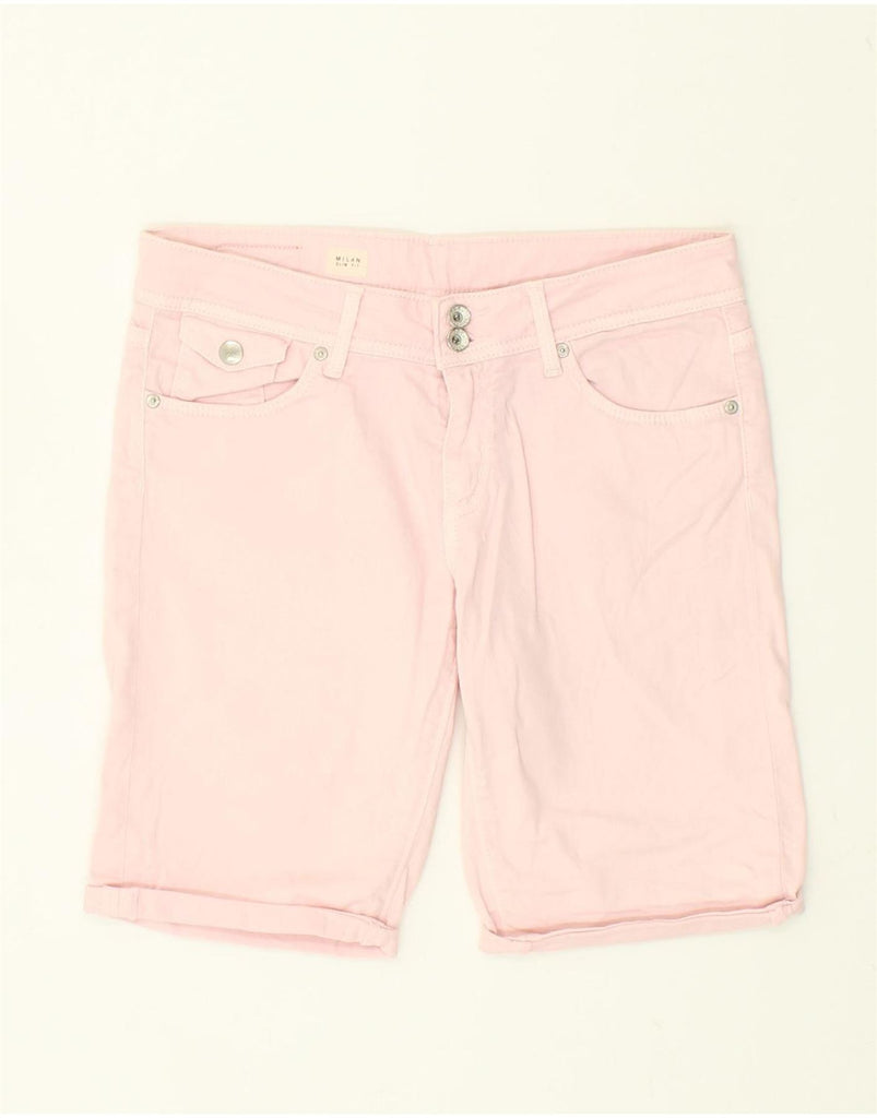 TOMMY HILFIGER Womens Milan Slim Fit Denim Shorts W28 Medium Pink Cotton | Vintage Tommy Hilfiger | Thrift | Second-Hand Tommy Hilfiger | Used Clothing | Messina Hembry 