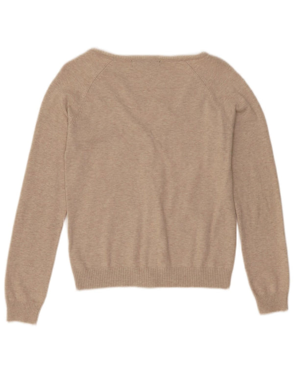 Zara Womens Cardigan Sweater UK 12 Medium Beige