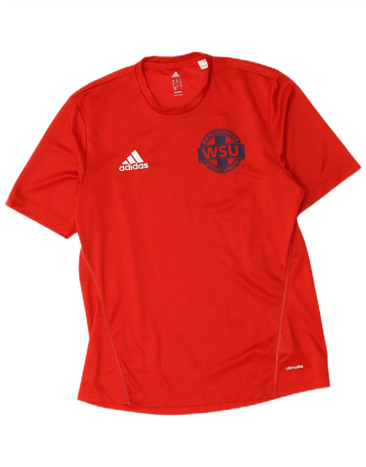 Adidas Mens Warendorfer Sportuninon Graphic T-Shirt Top Medium Red