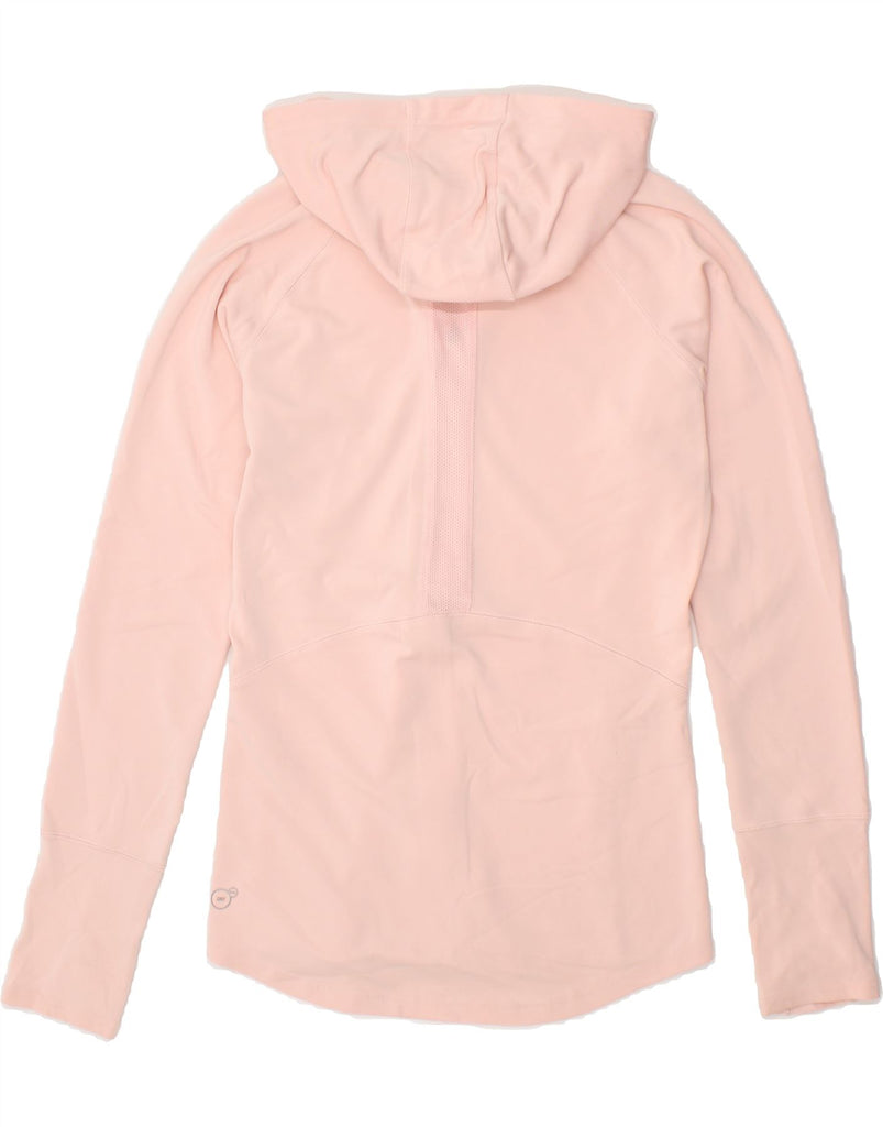 PUMA Womens Zip Hoodie Sweater UK 12 Medium  Pink Polyester Vintage Puma and Second-Hand Puma from Messina Hembry 