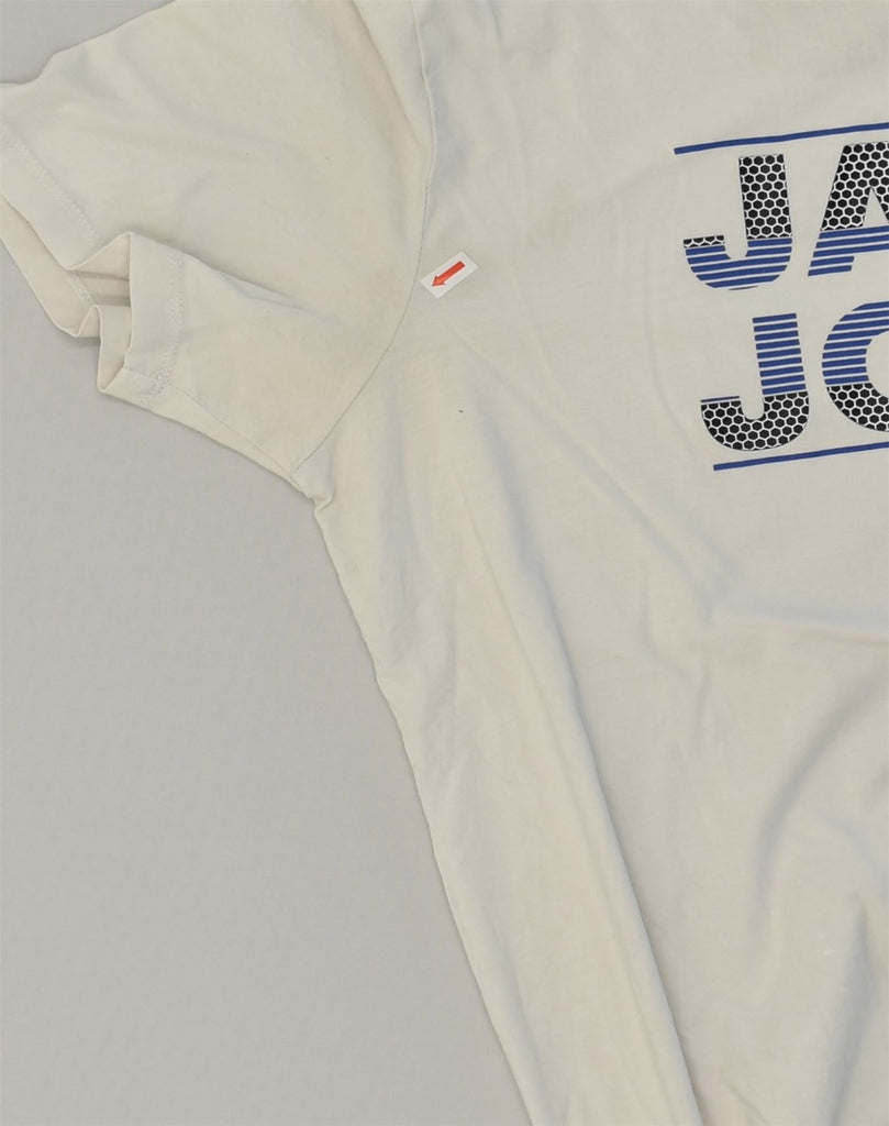 JACK & JONES Mens Core Graphic T-Shirt Top XL White Cotton | Vintage Jack & Jones | Thrift | Second-Hand Jack & Jones | Used Clothing | Messina Hembry 