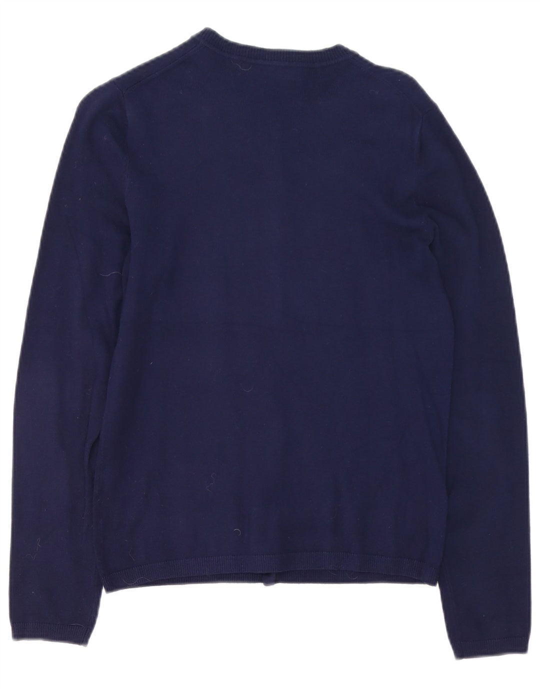 John Lewis Womens Cardigan Sweater UK 8 Small Navy Blue Viscose