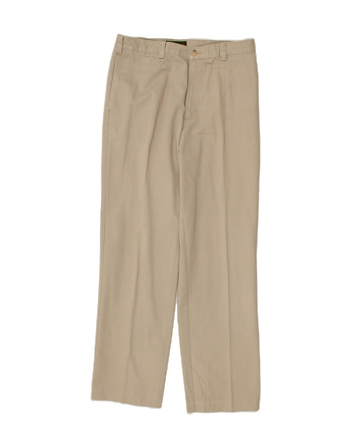 TIMBERLAND Mens Straight Chino Trousers W33 L33 Beige Vintage Timberland and Second-Hand Timberland from Messina Hembry 