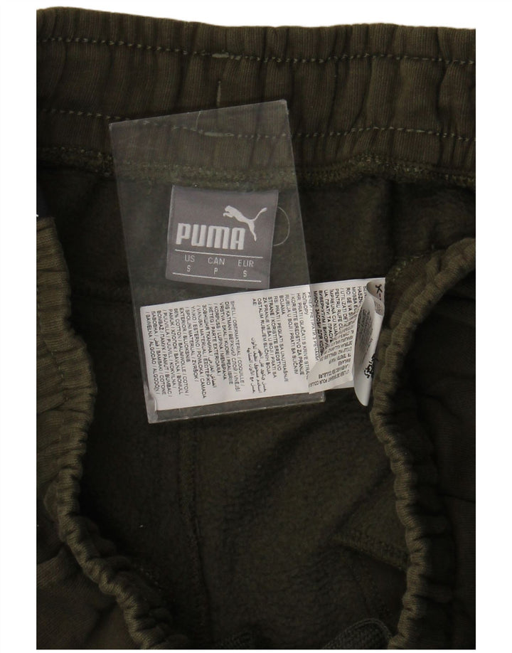 PUMA Mens Tracksuit Trousers Joggers Small  Khaki Cotton