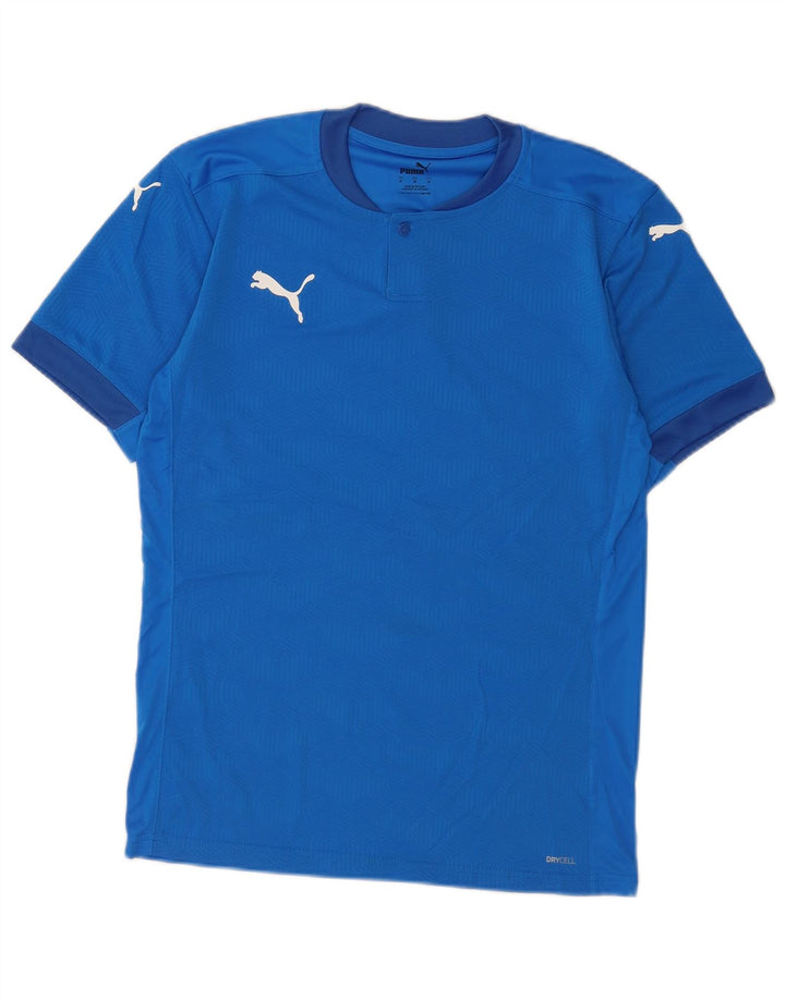 Puma Mens Graphic T-Shirt Top Medium Blue