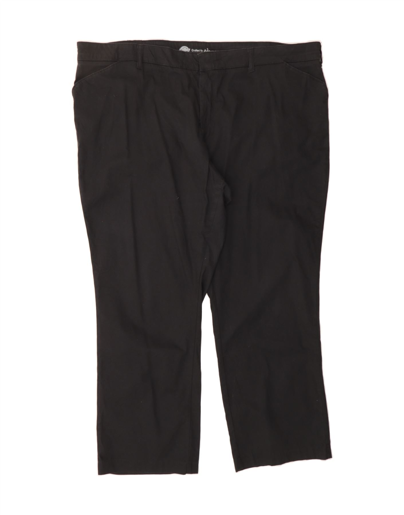 DICKIES Womens Relaxed Fit Casual Trousers US 24 4XL W48 L30 Black