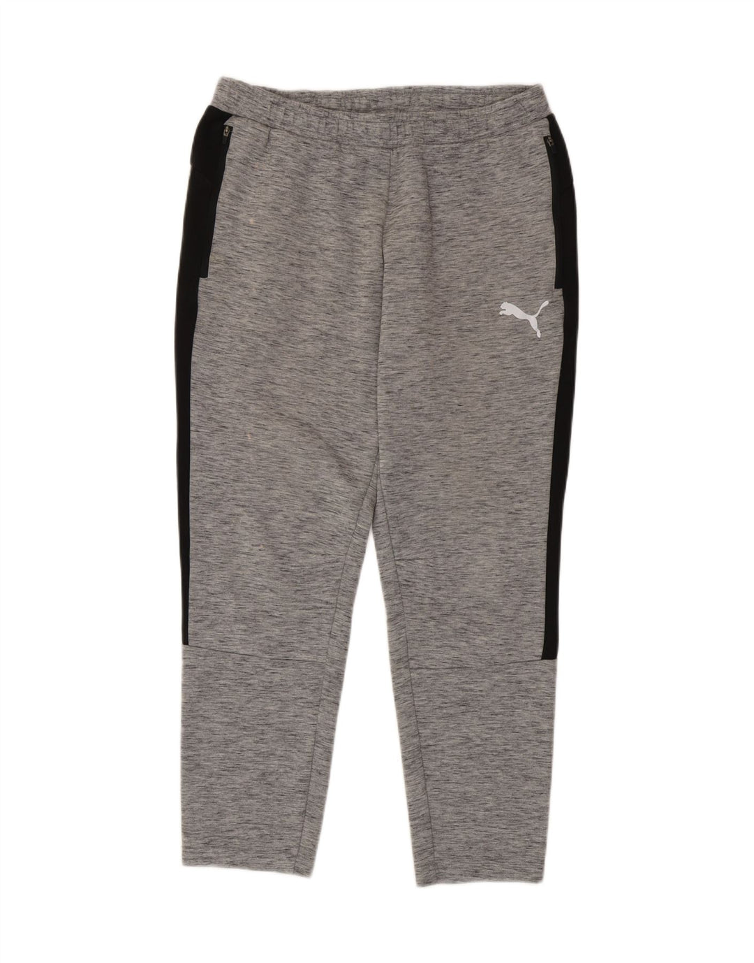 Puma Mens Tracksuit Trousers Large  Grey Colourblock Cotton