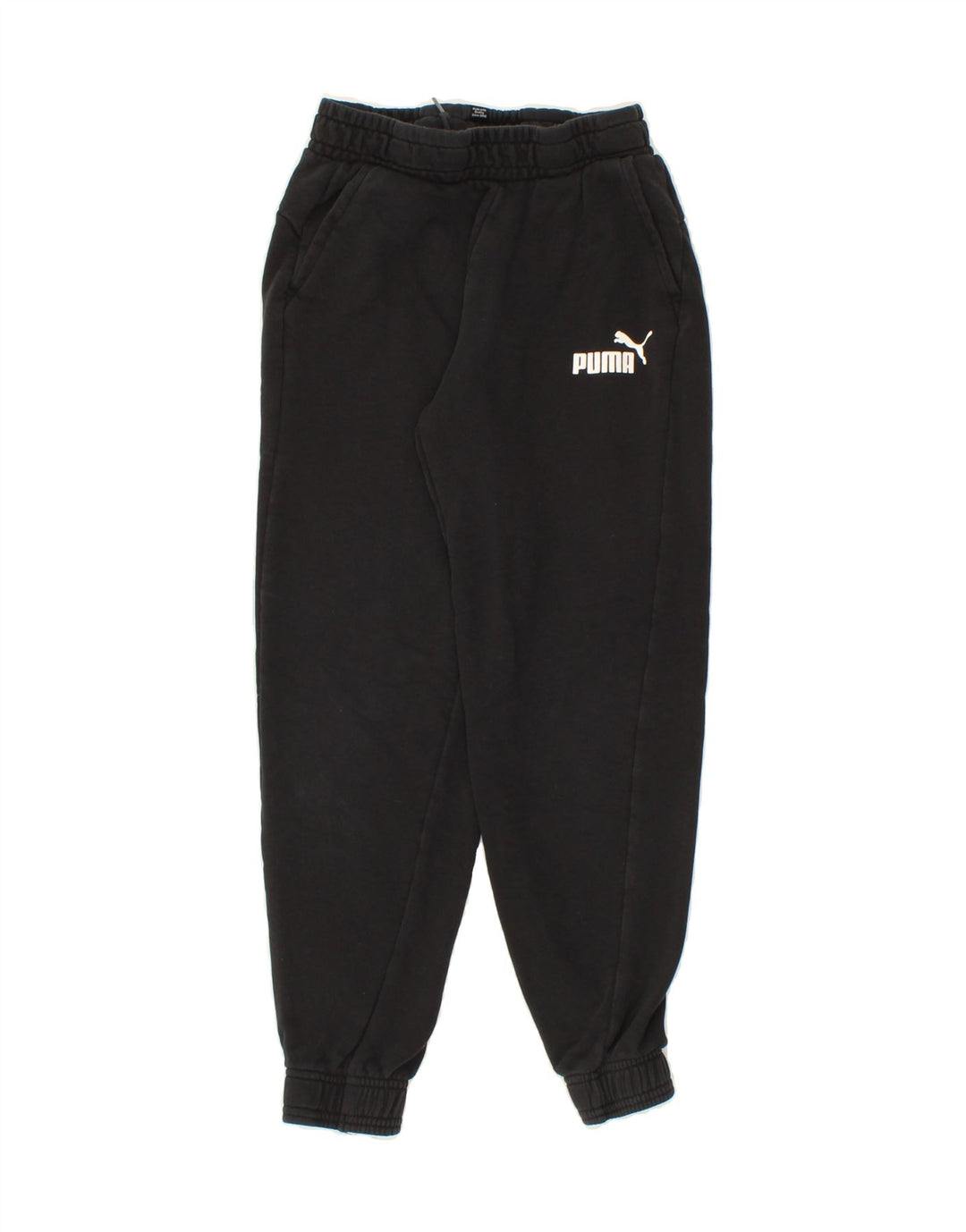 PUMA Boys Tracksuit Trousers Joggers 11-12 Years  Black Vintage Puma and Second-Hand Puma from Messina Hembry 