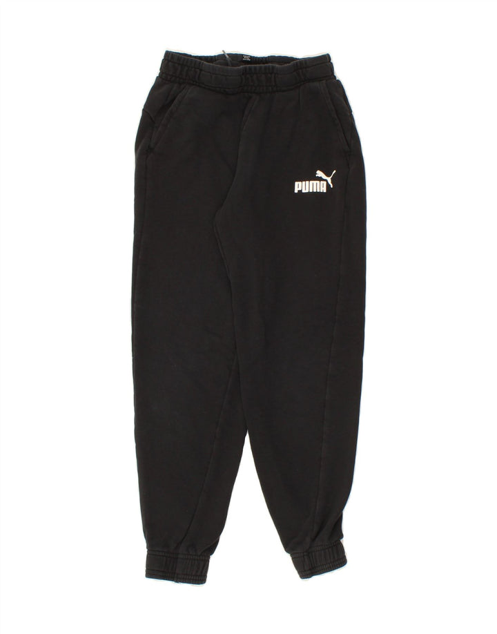 PUMA Boys Tracksuit Trousers Joggers 11-12 Years  Black Vintage Puma and Second-Hand Puma from Messina Hembry 