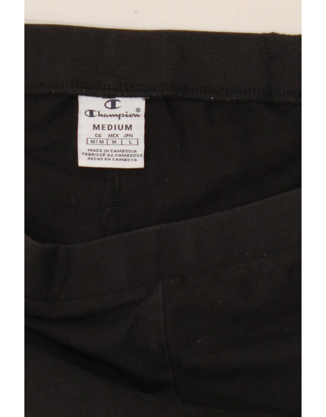 Champion Womens Leggings UK 12 Medium Black
